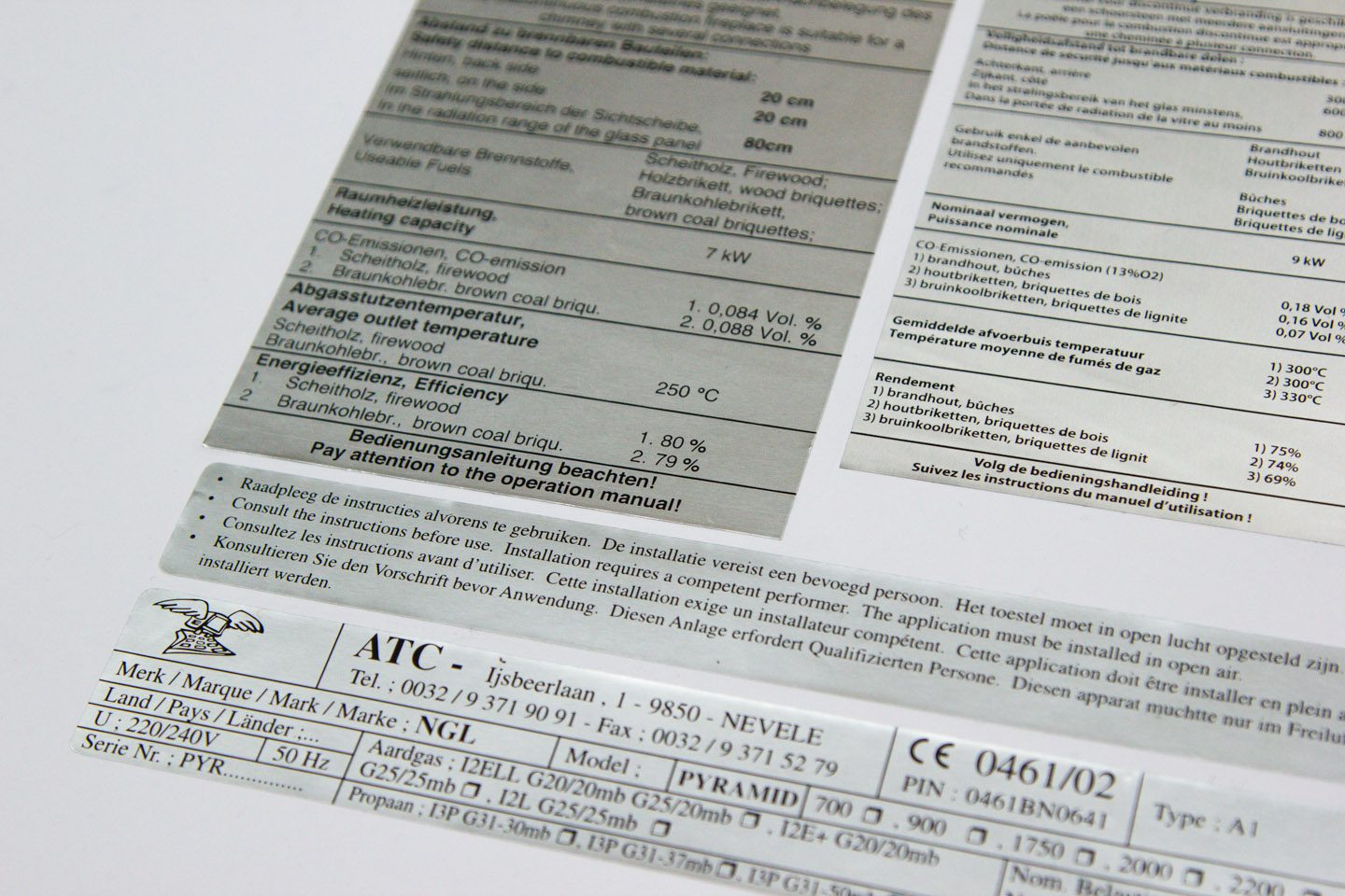 Solid foil - Naamlabel - Snijden - Public sector