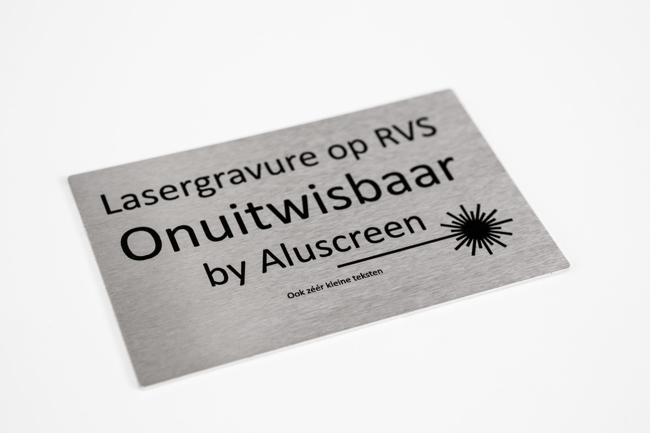 CE typeplaten uit roestvast staal (RVS)