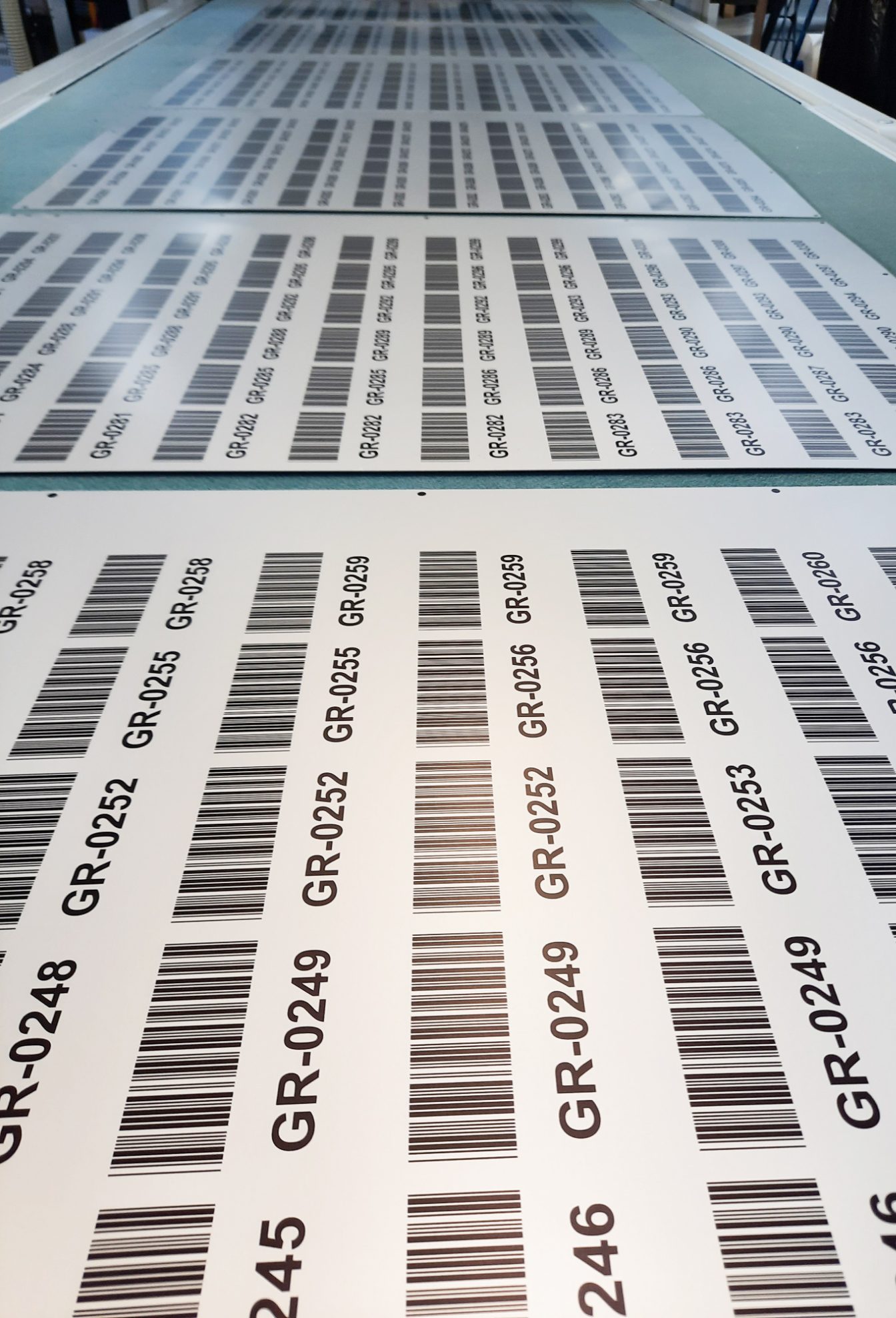 Aluminium - Barcode - Naamplaat - Frezen