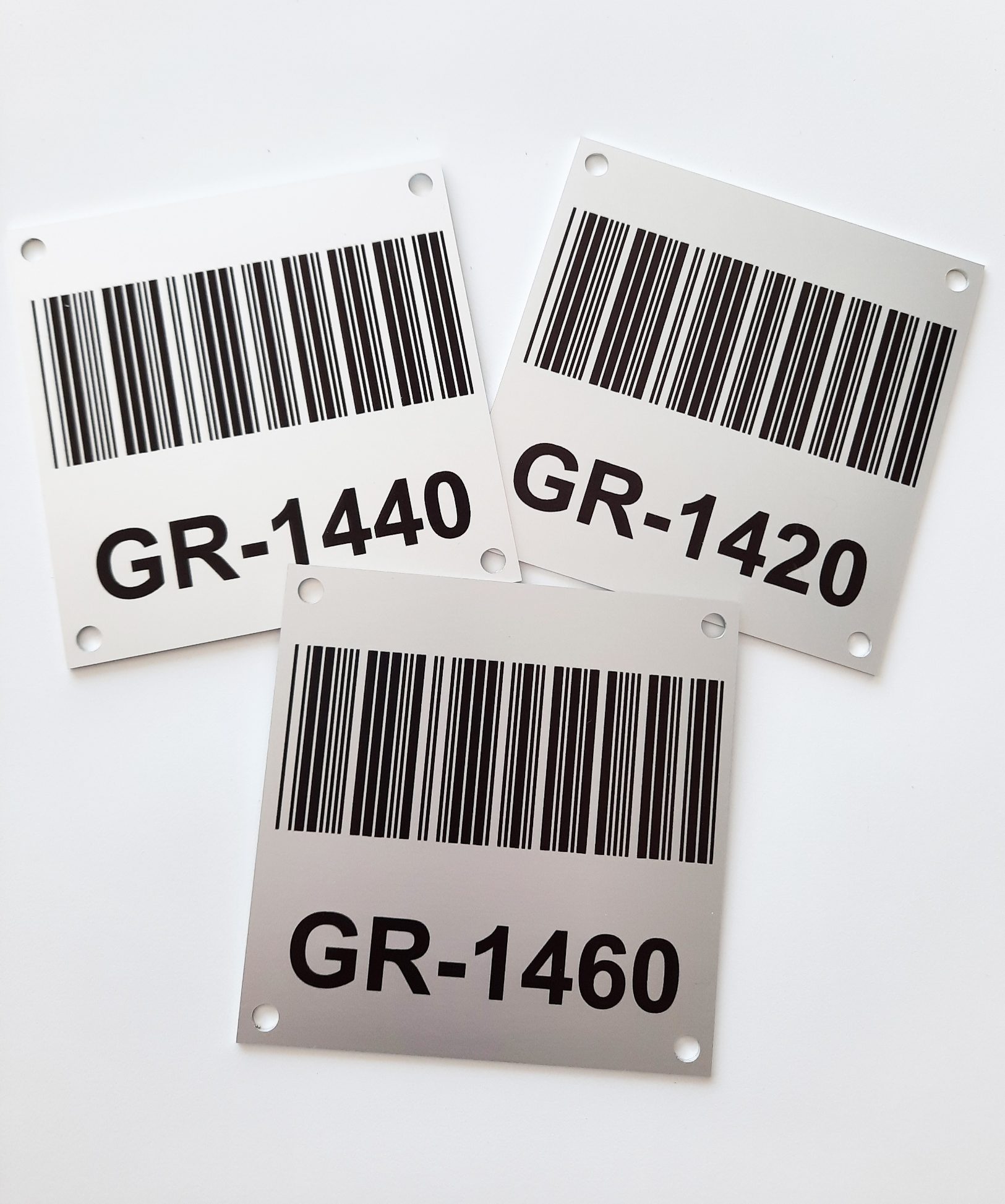 Aluminium - Barcode - Naamplaat - Frezen
