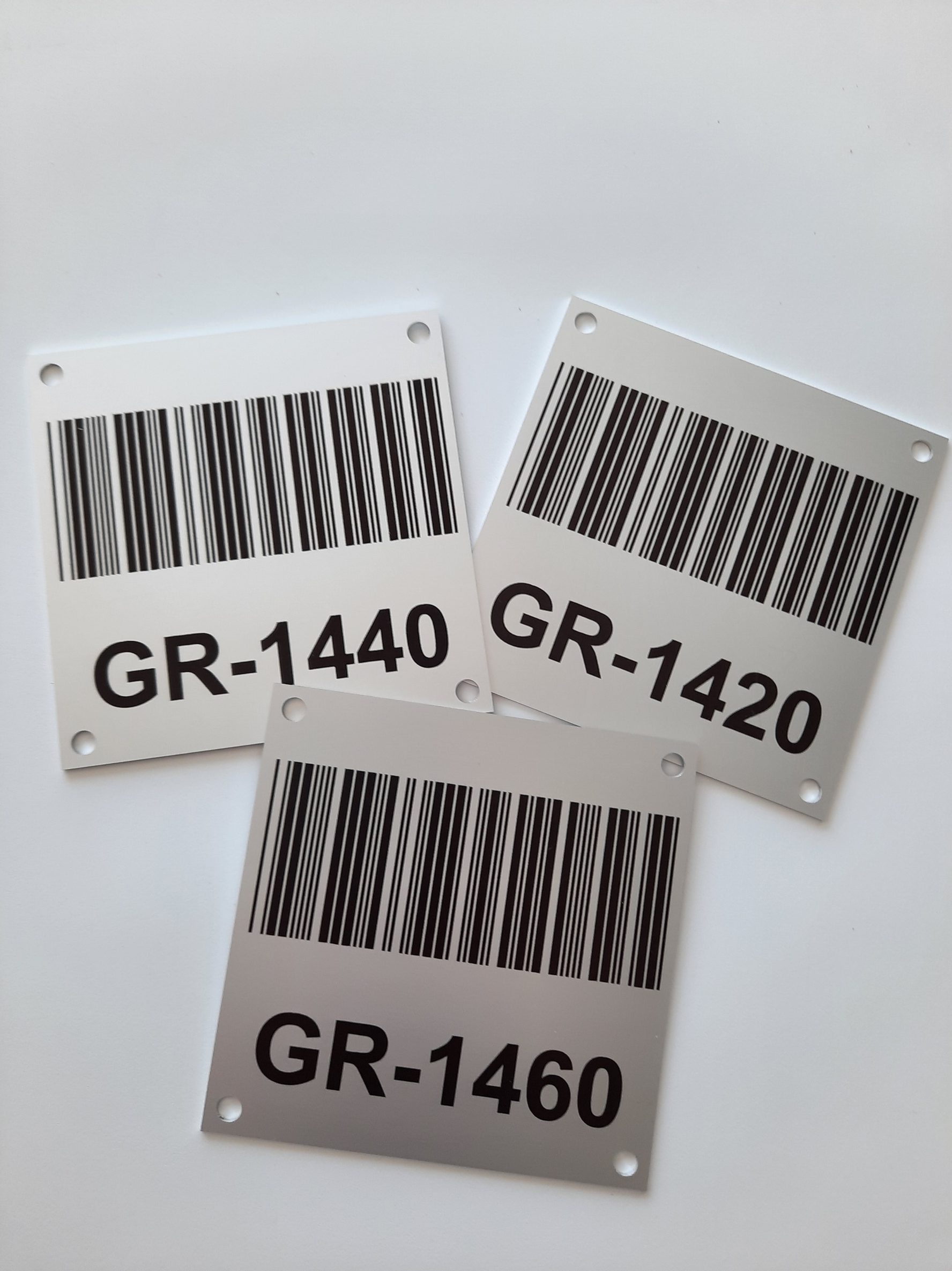 Aluminium - Barcode - Naamplaat - Frezen