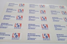 Kunsstof - Label - Snijden/Plotten
