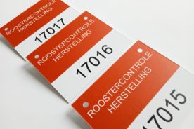 Polyester - Naamplaat oplopende nummering - Snijden/Frezen