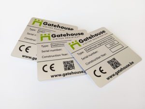 Aluminium - Naamplaat - Frezen/Graveren - barcode