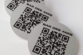 Aluminium - QR code - Naamplaat - Frezen - Public sector